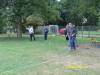 Florrie and John playing boule